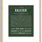 Kaleigh | Name Art Print