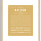 Kaleigh | Name Art Print