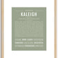 Kaleigh | Name Art Print