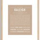 Kaleigh | Name Art Print