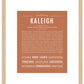 Kaleigh | Name Art Print