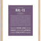 Kalel | Name Art Print