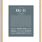 Kalel | Name Art Print