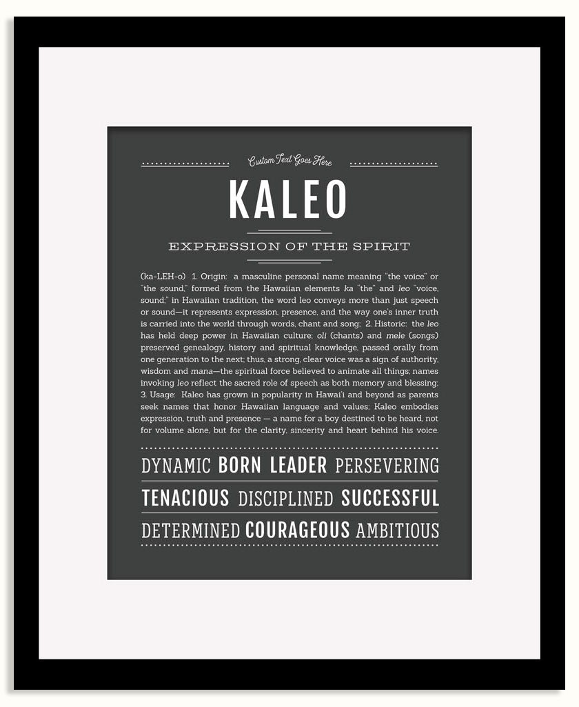 Frame Options | Charcoal Gray | Black Frame, Matted