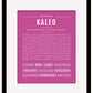 Frame Options | Dark Pink | Black Frame, Matted