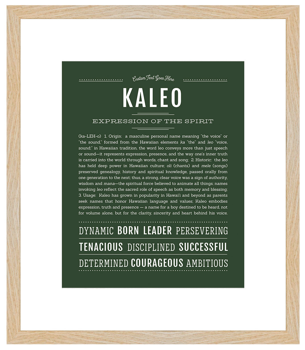 Frame Options | Deep Forest | Maple Frame, Matted