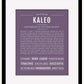 Frame Options | Deep Purple | Black Frame, Matted