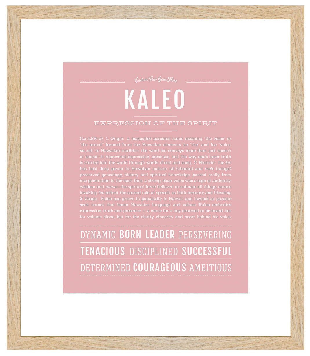Frame Options | Dusty Rose | Maple Frame, Matted