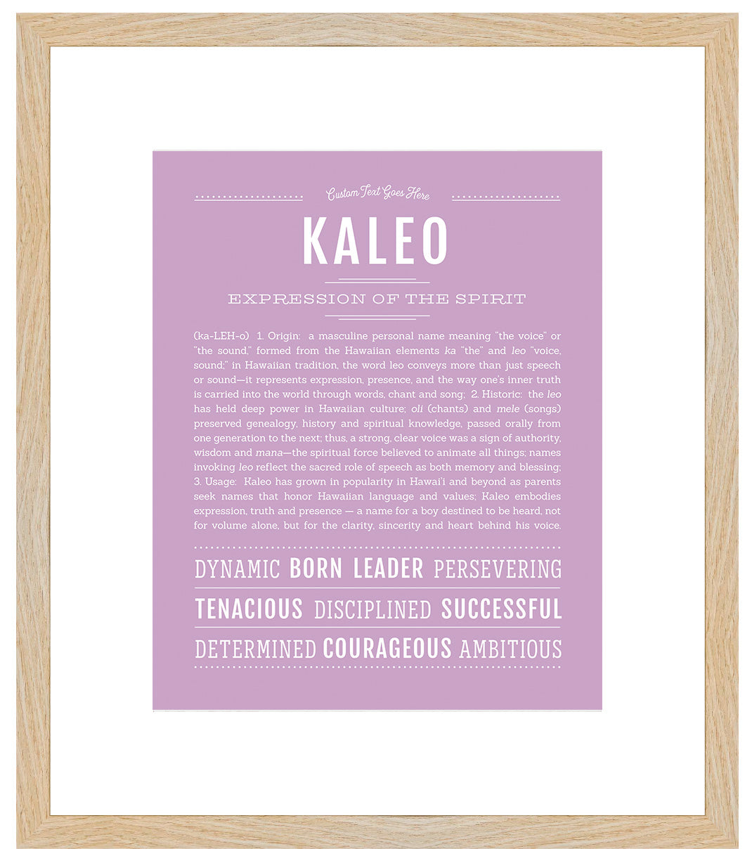 Frame Options | Lilac | Maple Frame, Matted