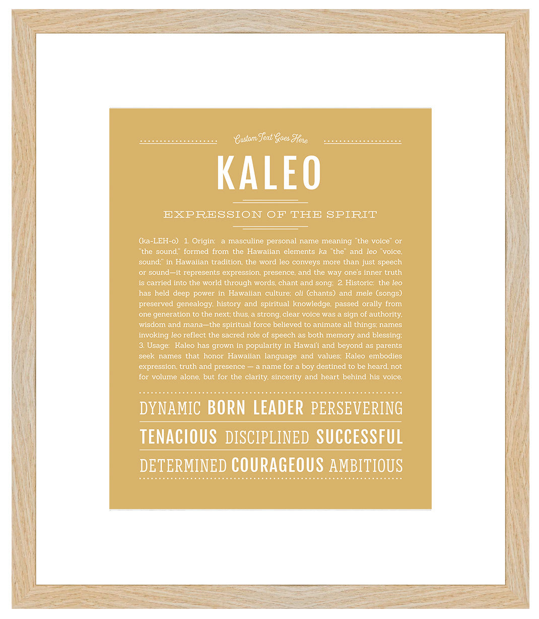Frame Options | Matte Gold | Maple Frame, Matted