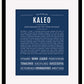 Frame Options | Midnight Blue | Black Frame, Matted