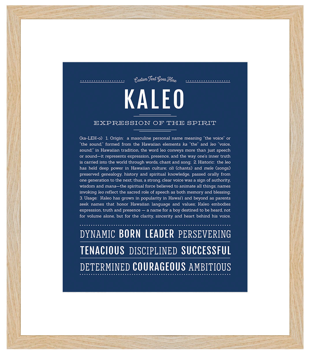 Frame Options | Midnight Blue | Maple Frame, Matted