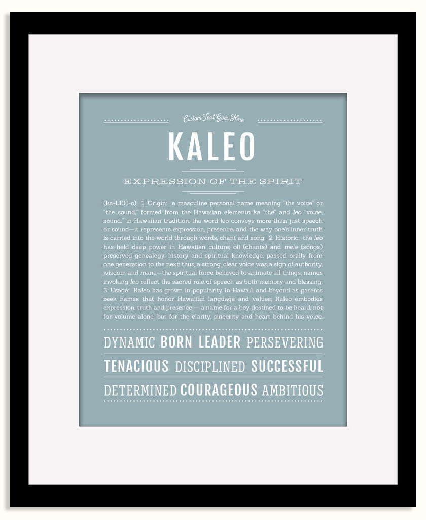 Frame Options | Powder Blue | Black Frame, Matted
