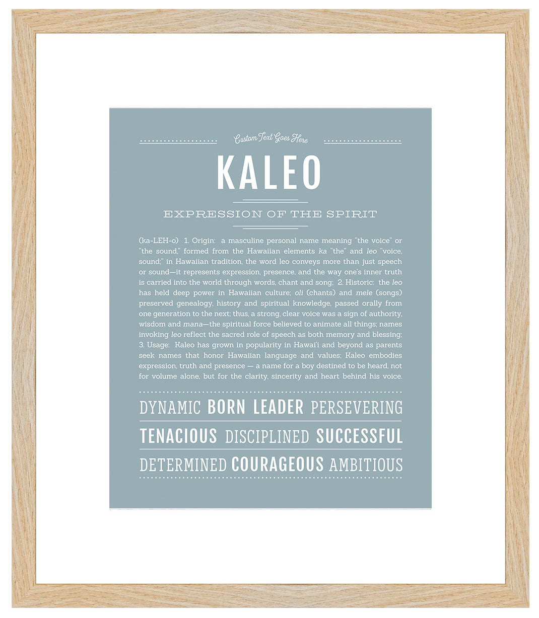 Frame Options | Powder Blue | Maple Frame, Matted