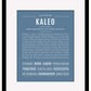 Frame Options | Steele Blue | Black Frame, Matted