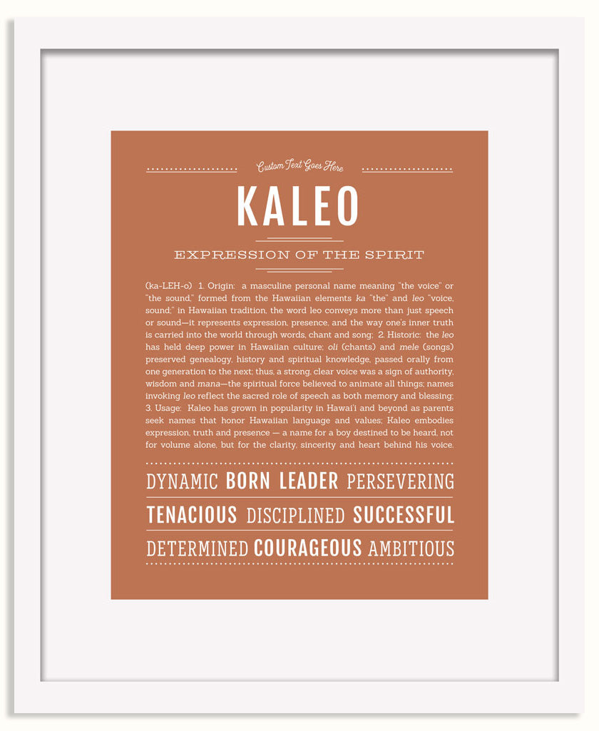 Frame Options | Terra Cotta | White Frame, Matted