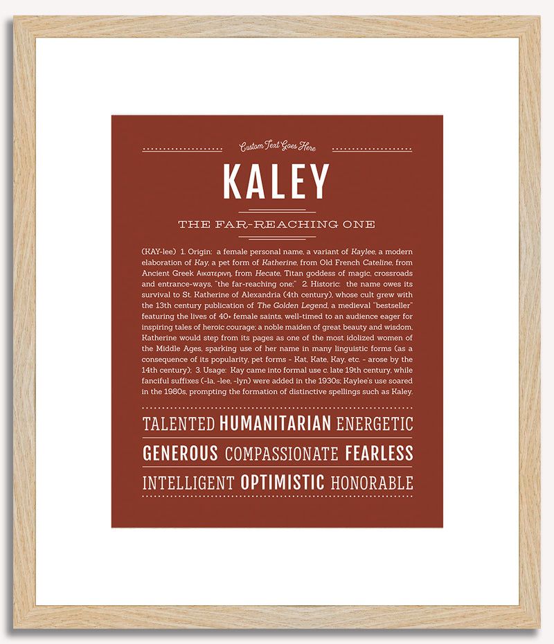 Kaley | Name Art Print