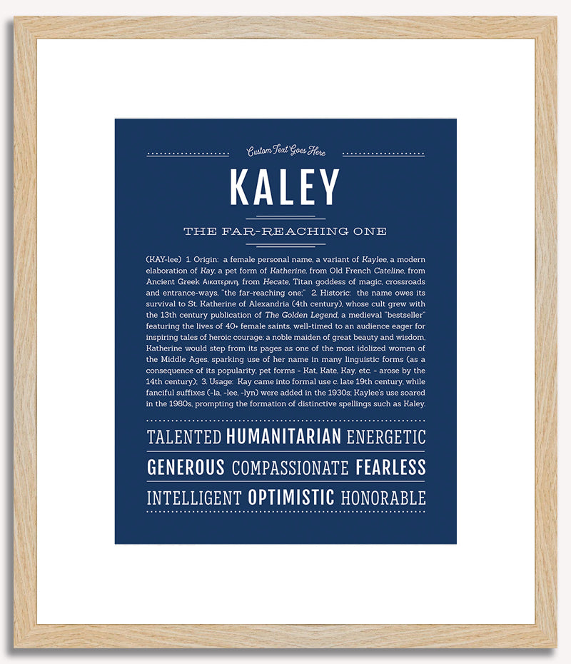 Kaley | Name Art Print