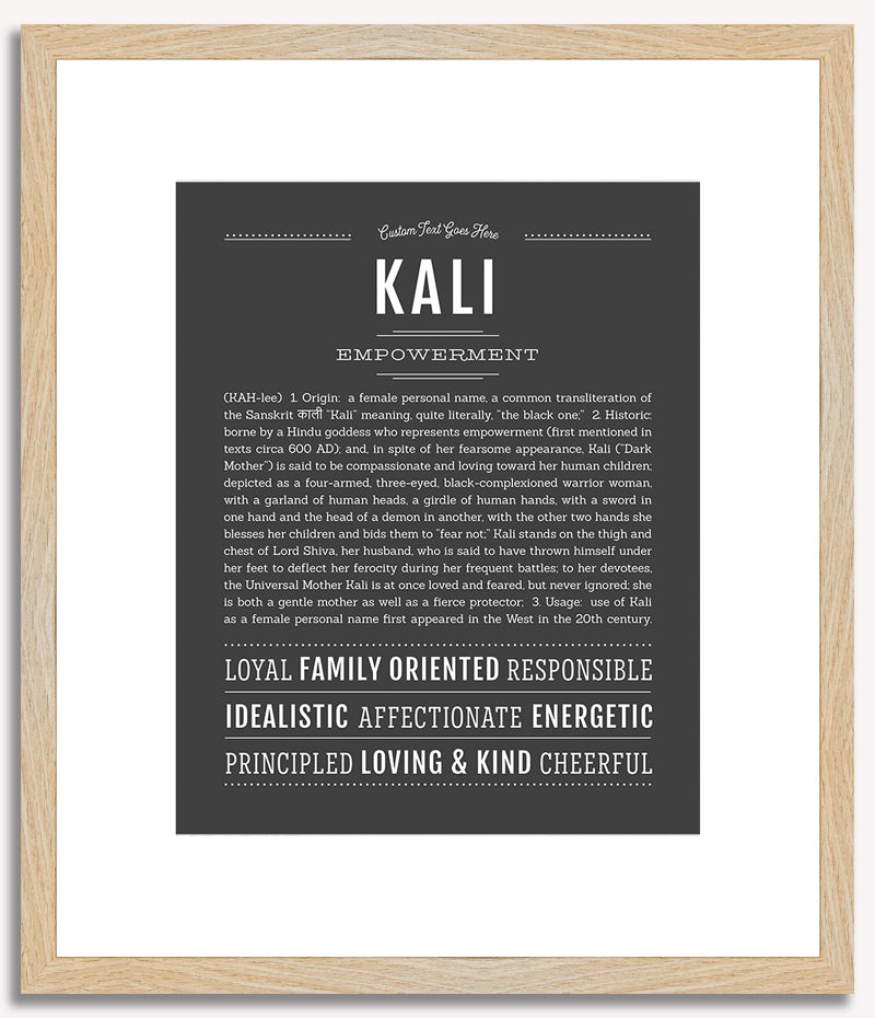 Kali | Name Art Print