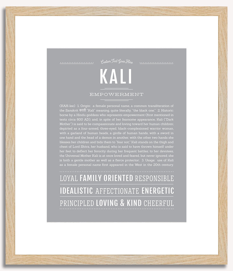 Kali | Name Art Print