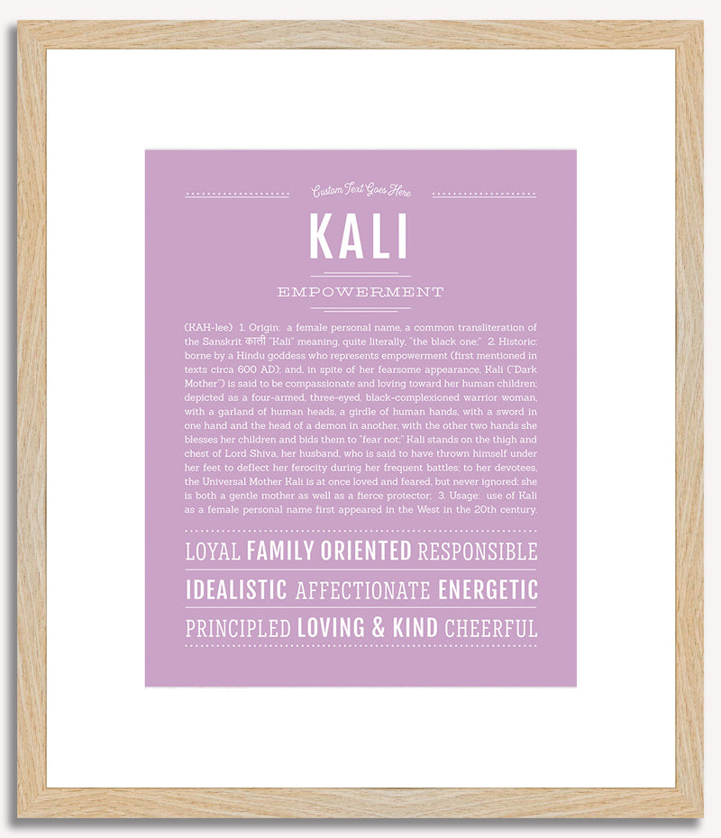 Kali | Name Art Print