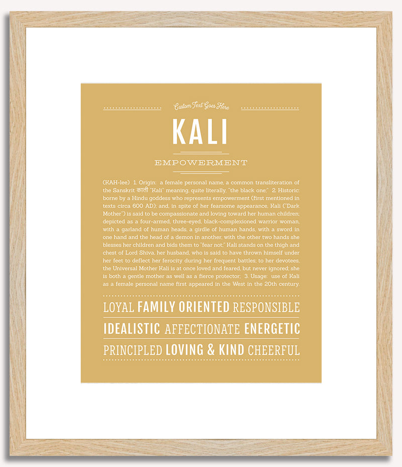 Kali | Name Art Print