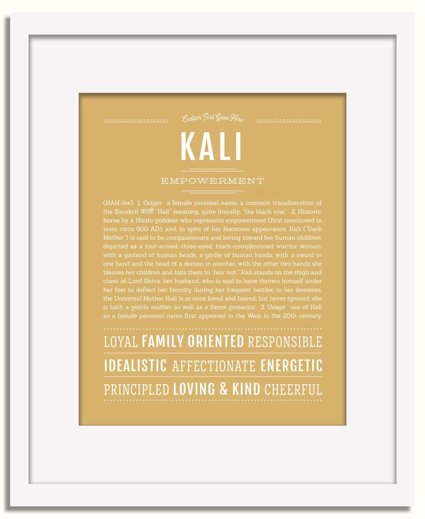 Frame Options | Matte Gold | White Frame, Matted