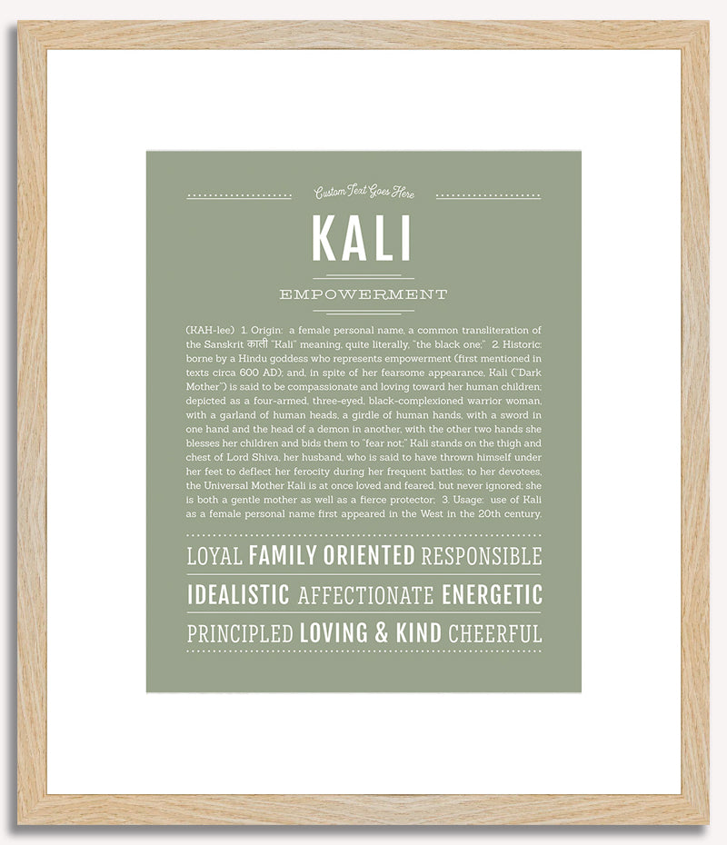 Kali | Name Art Print