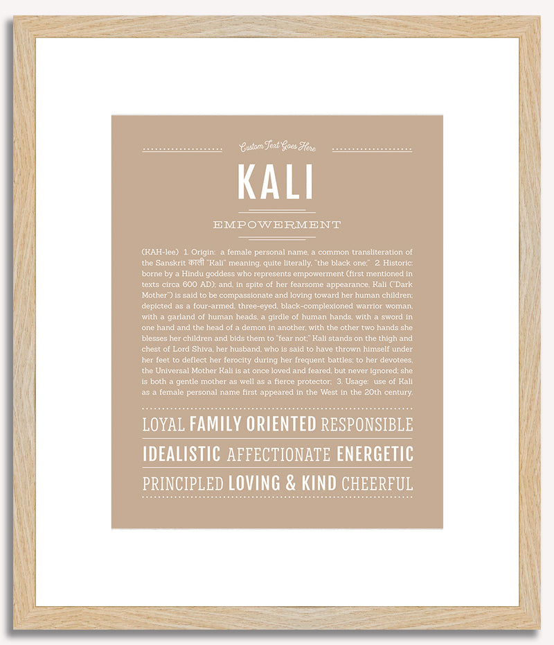 Kali | Name Art Print