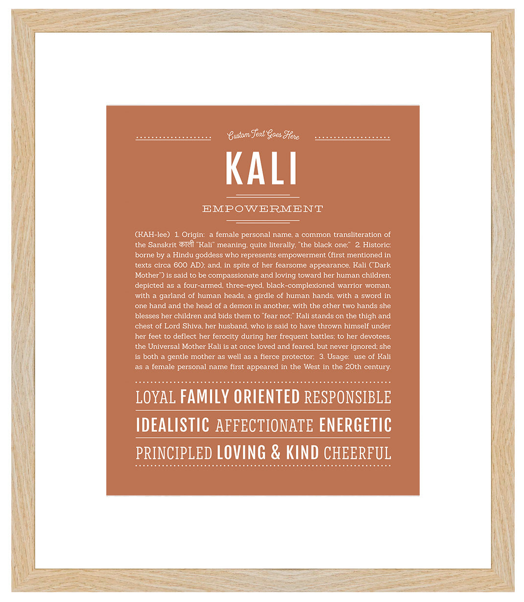 Kali | Name Art Print