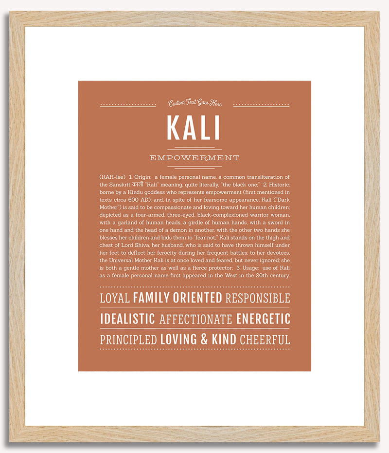 Kali | Name Art Print