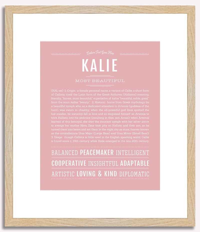 Kalie | Name Art Print