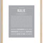 Kalie | Name Art Print