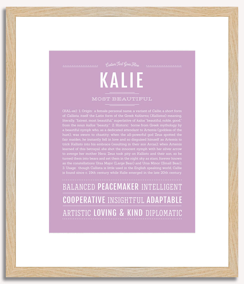 Kalie | Name Art Print