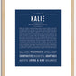 Kalie | Name Art Print