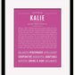 Frame Options | Dark Pink | Black Frame, Matted