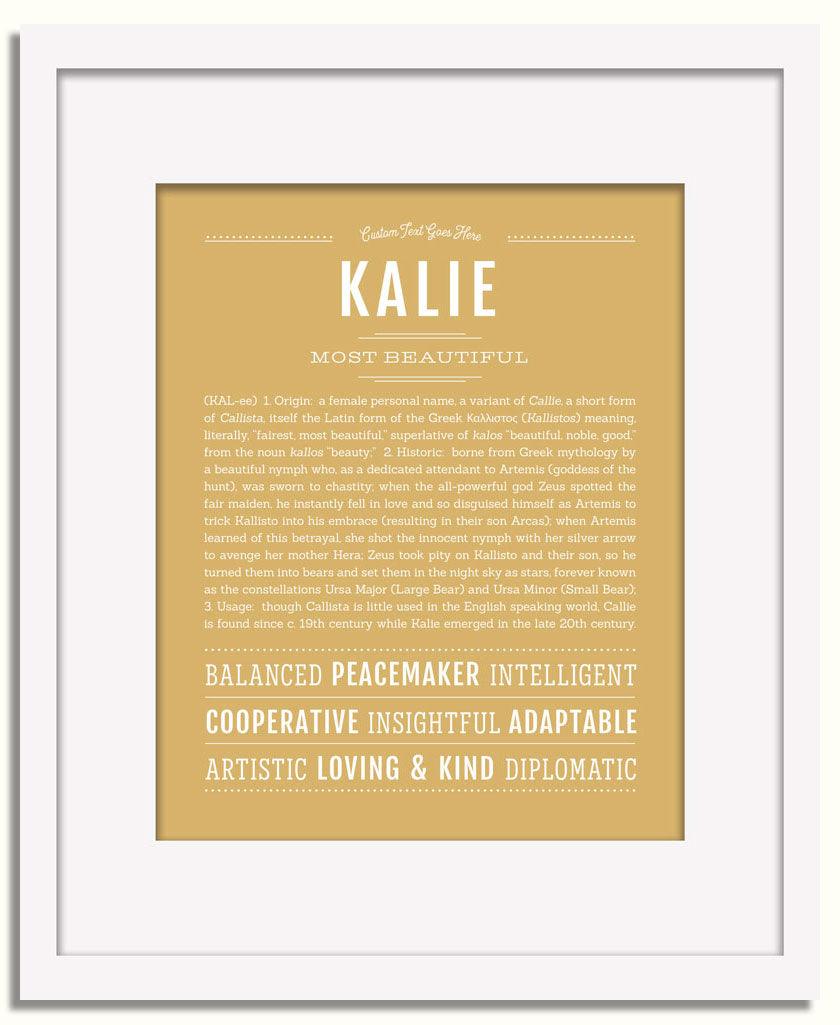 Frame Options | Matte Gold | White Frame, Matted