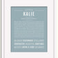 Frame Options | Powder Blue | White Frame, Matted