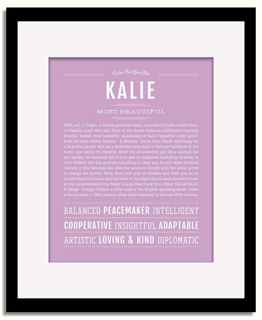 Frame Options | Lilac | Black Frame, Matted