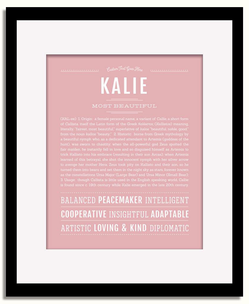 Frame Options | Dusty Rose | Black Frame, Matted