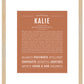 Kalie | Name Art Print