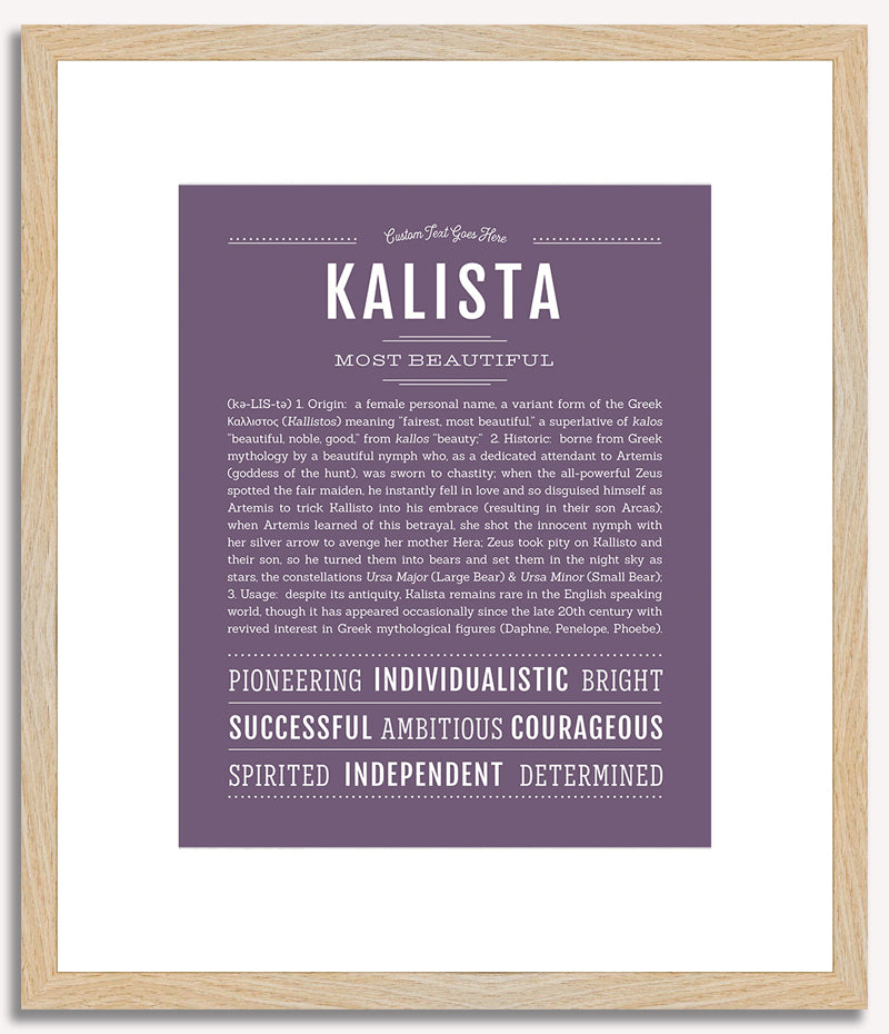 Kalista | Name Art Print