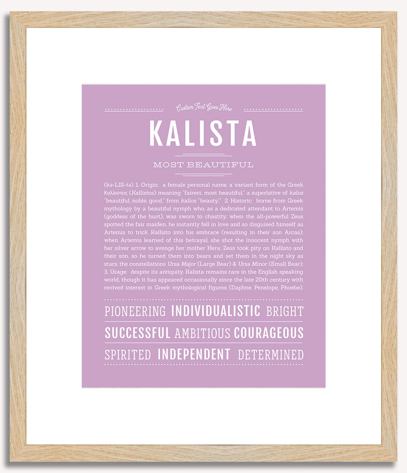 Kalista | Name Art Print