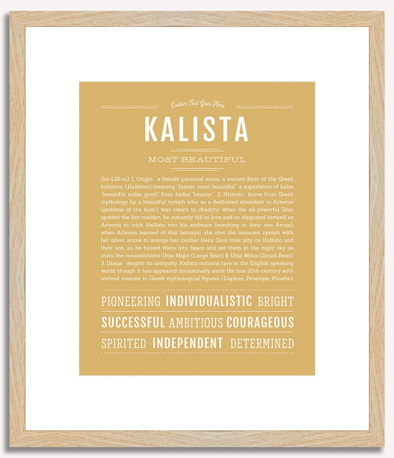 Kalista | Name Art Print