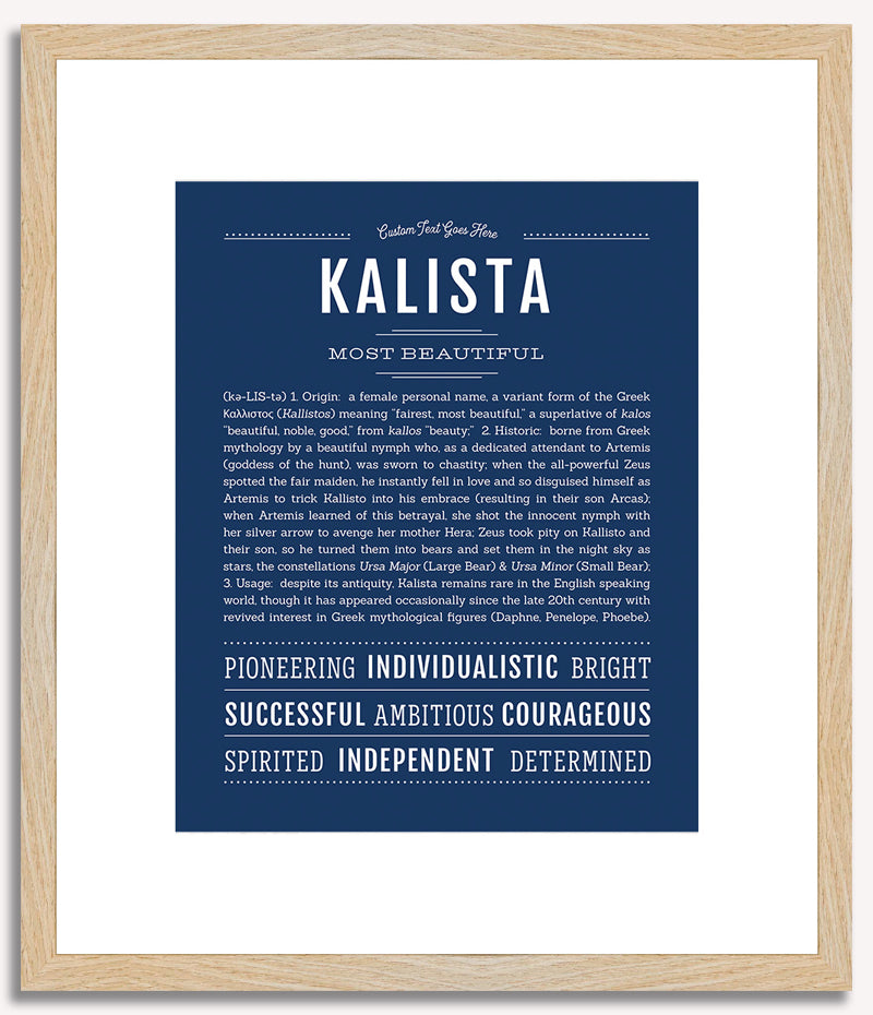 Kalista | Name Art Print