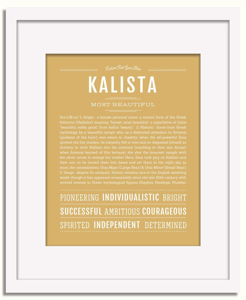 Frame Options | Matte Gold | White Frame, Matted