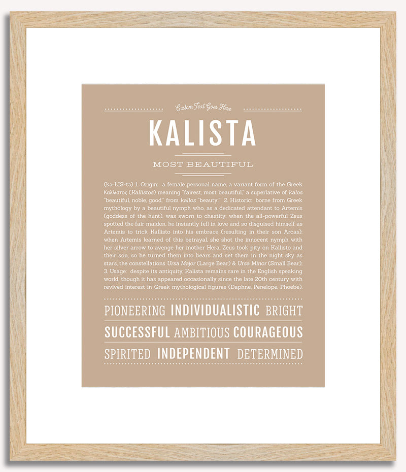 Kalista | Name Art Print