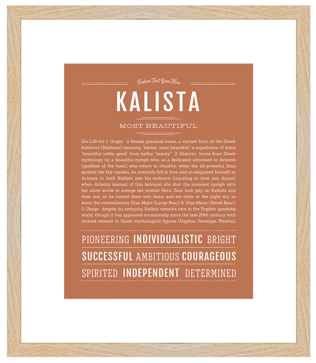 Kalista | Name Art Print