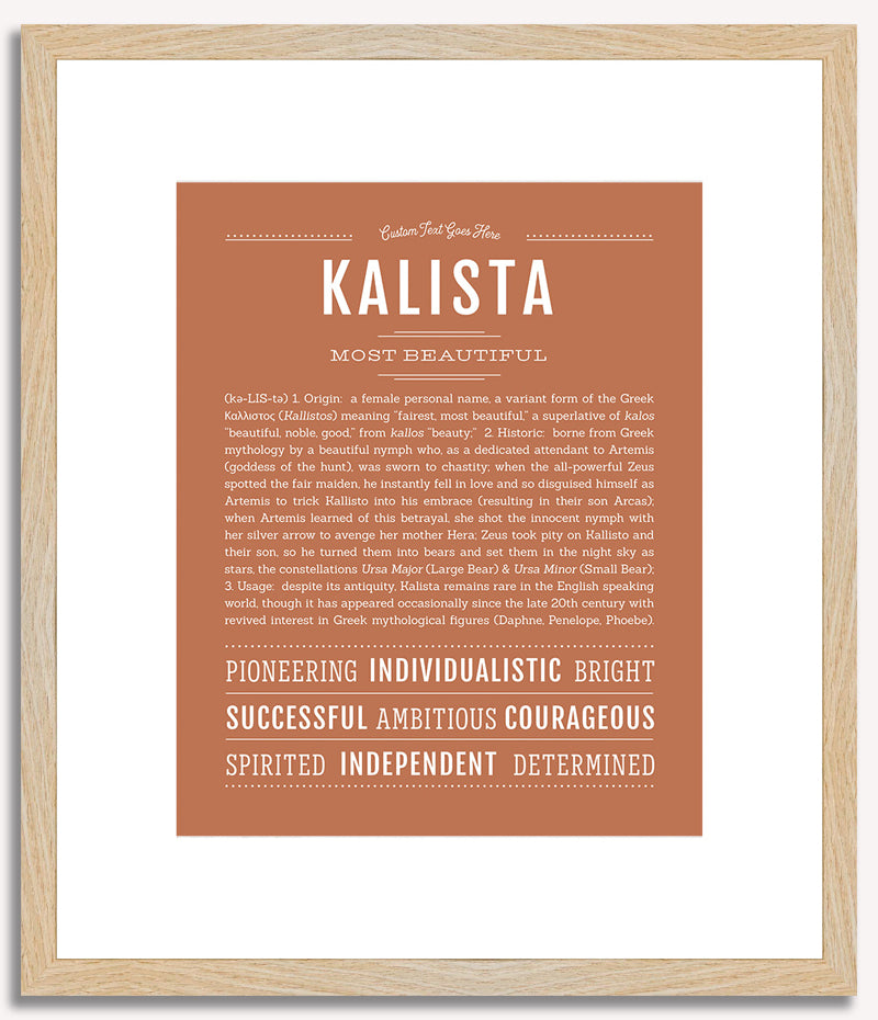 Kalista | Name Art Print