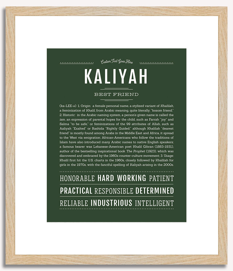 Kaliyah | Name Art Print